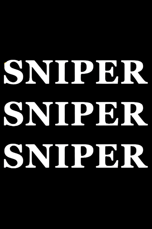 "SNIPER SNIPER SNIPER" LATEST COUPLE HOODED SWEATSHIRT