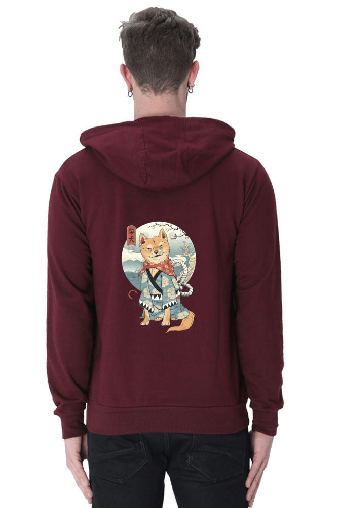 "SAMURAI NEVER DIE" ANCIENT CAT INSPIRED HOODED SWEATSHIRT HOODIE