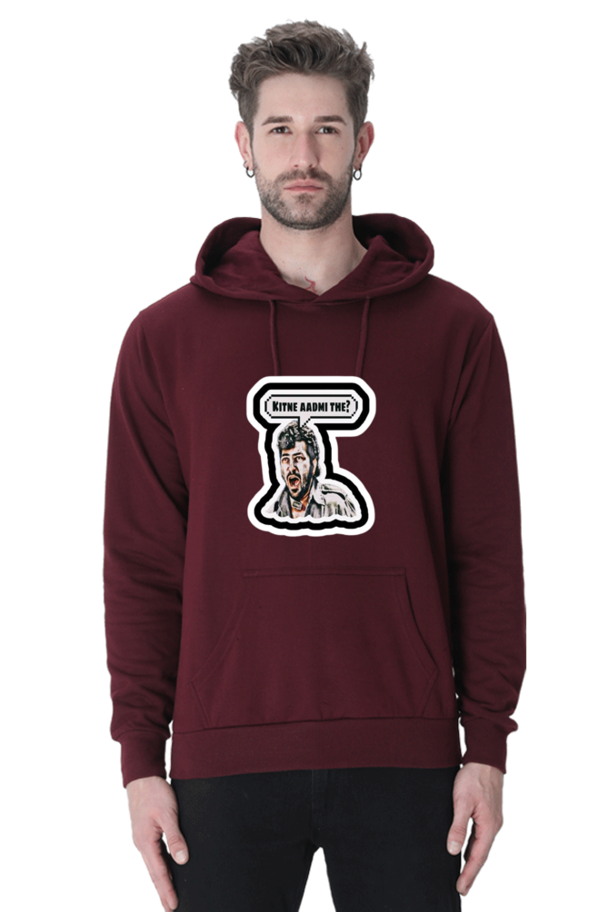 "Kitne aadmi the" GABBAR Vintage Sholay Hooded Sweatshirt