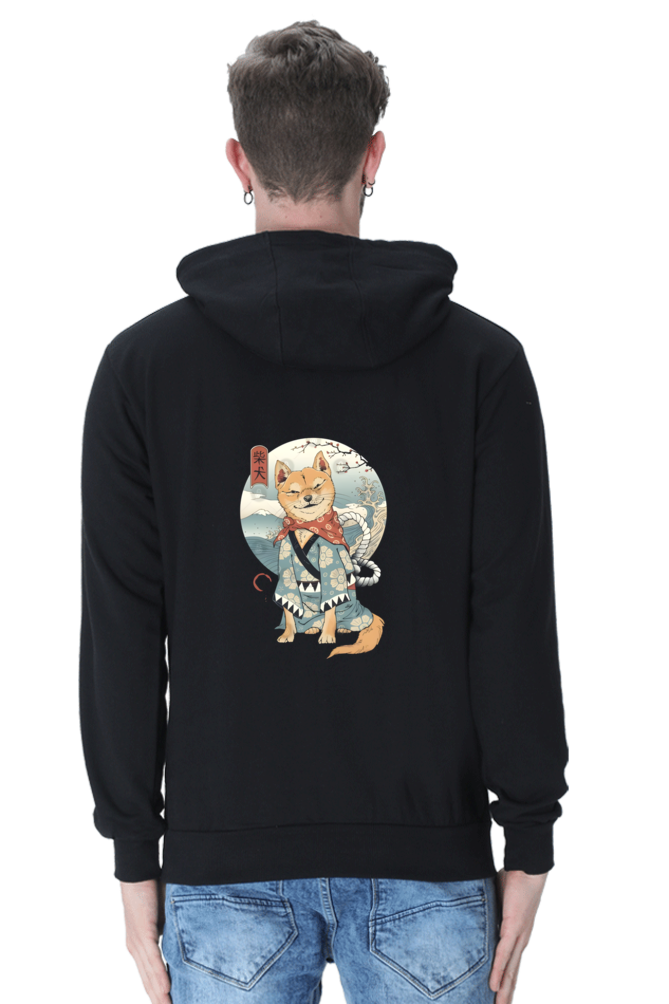 "SAMURAI NEVER DIE" ANCIENT CAT INSPIRED HOODED SWEATSHIRT HOODIE