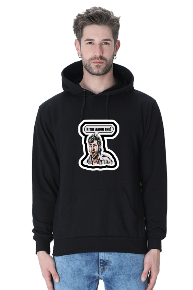 "Kitne aadmi the" GABBAR Vintage Sholay Hooded Sweatshirt