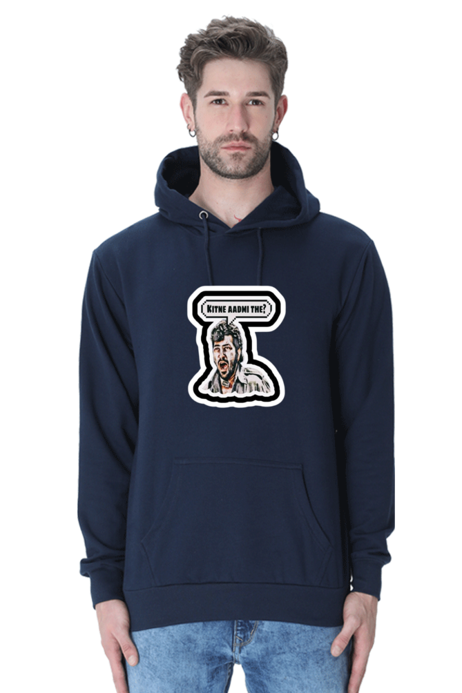 "Kitne aadmi the" GABBAR Vintage Sholay Hooded Sweatshirt