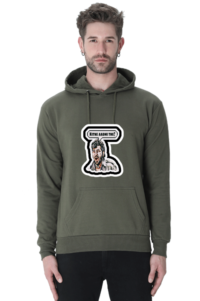 "Kitne aadmi the" GABBAR Vintage Sholay Hooded Sweatshirt