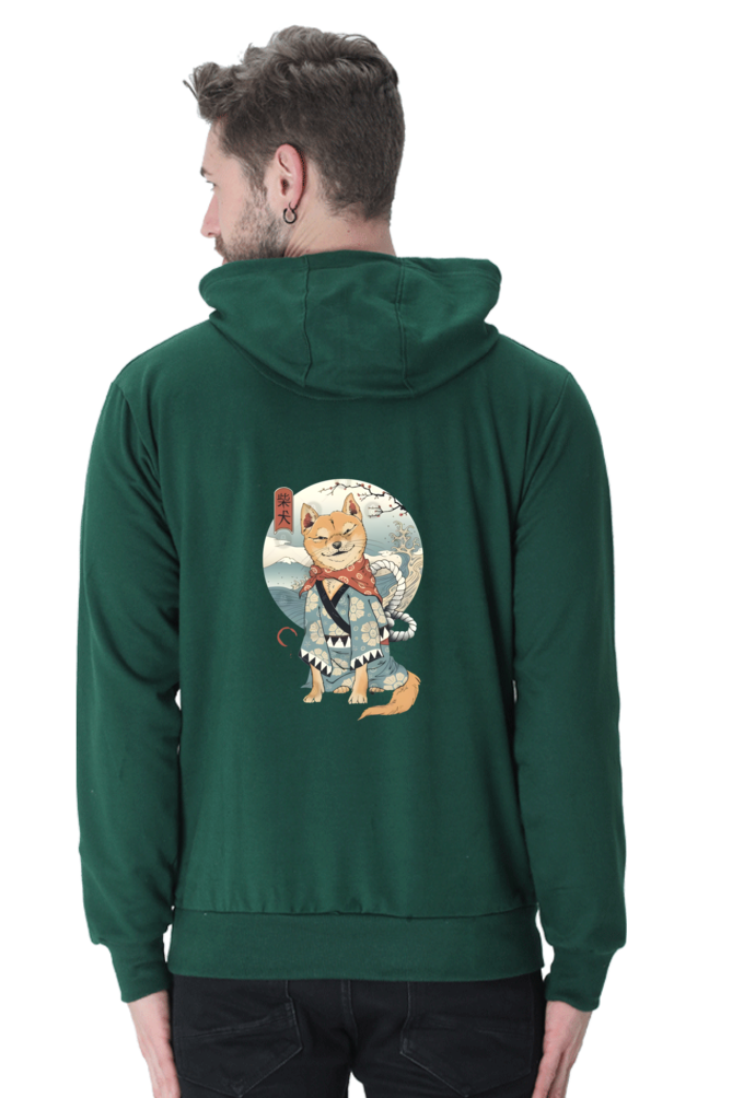 "SAMURAI NEVER DIE" ANCIENT CAT INSPIRED HOODED SWEATSHIRT HOODIE