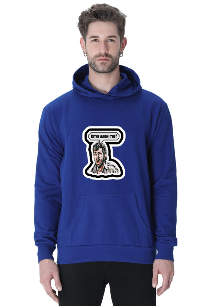 "Kitne aadmi the" GABBAR Vintage Sholay Hooded Sweatshirt